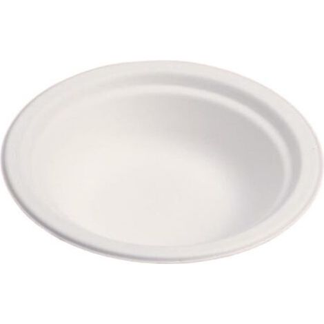 Assiette jetable 400 ml en cellulose - 500 pièces - Ecobioshopping (1/3)