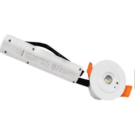 Faretto di emergenza da incasso 3 watt 1 led cob anti black out mini spot luce fredda 6500k (1/5)