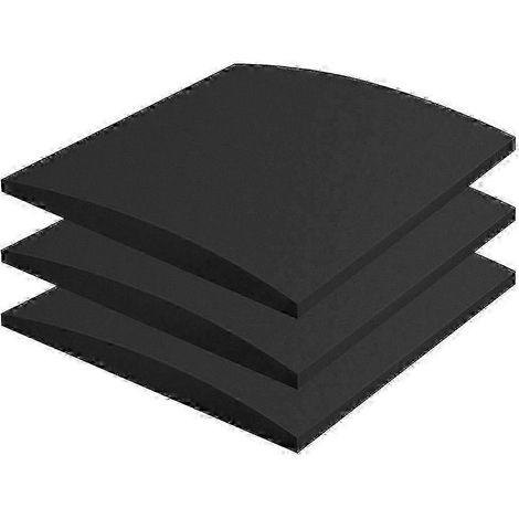 Ensemble de 3 coussins de canapé 25-26 pour prévenir l'affaissement de l'assise, noir (1/5)