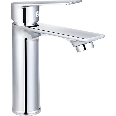 Robinet Lavabo Chromé - Mitigeur Salle de Bain à Température Ajustable, Design Élégant pour Lavabo (1/5)