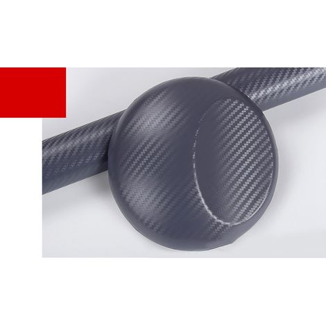 Film adhésif décoratif imitation fibre de carbone 3D épais pour carrosserie de voiture, rouleau de protection, gris foncé, 1,52 m x 30 cm (1/5)