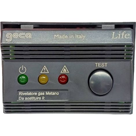 Rivelatore Fughe Metano Antracite Life (Geca Cod. 36910682) (1/2)