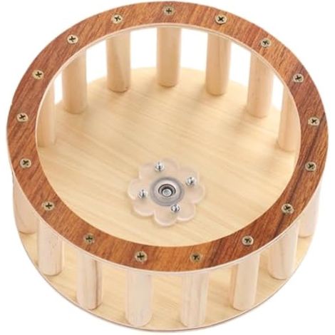 Roue de Course d'exercice pour Cage d'oiseau Jouet Conure en Bois Rotatif (1/5)