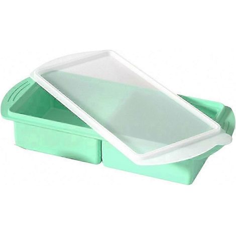 Kit de moules à congélation en silicone souple avec couvercle, pour la préparation des aliments et un usage domestique. (1/5)