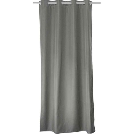 Rideau thermique en microfibre doublée Gris clair 135x240 cm (1/5)