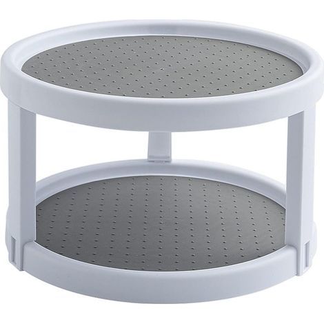 Plateau Tournant Étagère à Épices Porte Épice Rotative en Plastique Support de Stockage pour Cuisine, Réfrigérateur (1/5)