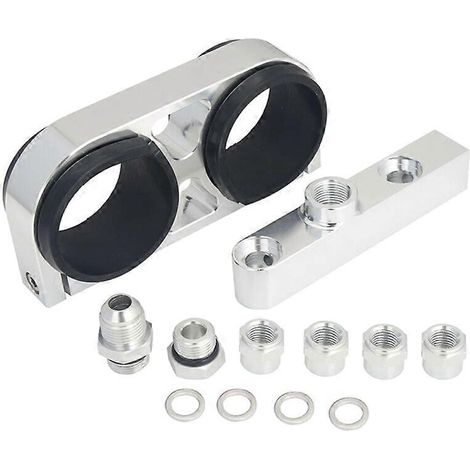 Voici une proposition de titre produit en français (moins de 190 caractères) :

Collecteur de sortie de pompe à essence double 044 910 en aluminium avec support de montage - Billet Auto (1/4)