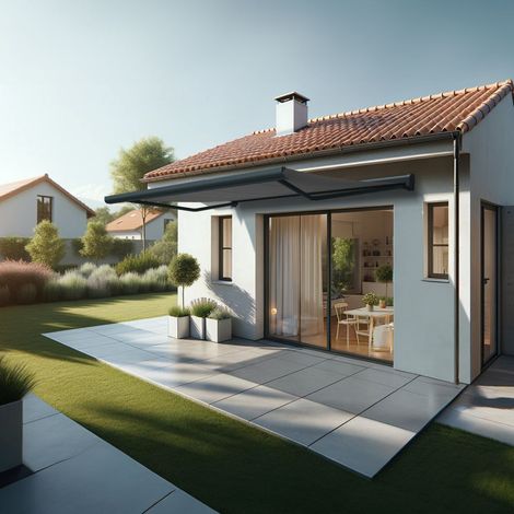 Toldo cofre CREUS 4,00x3,00 M (Manual - Gris antracita estructurado RAL7016ST - Gris grafito) (1/5)
