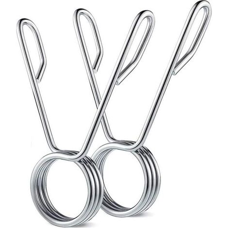 Une paire de clips/boucles à ressort de 50 mm pour barres d'haltères – anneaux/fixations de retenue pour disques de contrepoids (1/5)