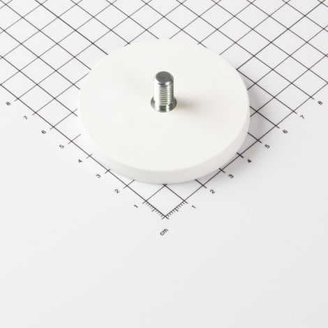 Magna-C Gummiertes Magnetsystem Ø66x8,5mm mit Gewindezapfen (1/4)