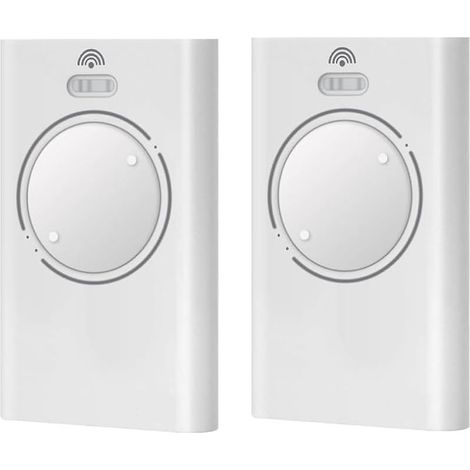 CYRILL - Telecomando per porta garage, confezione da 2, 868 MHz, 2 canali, compatibile con FAAC XT4 868 SLH LR, XT4 868 SLH, XT2 868 SLH, XT2 868 SLH LR, bianco (1/5)