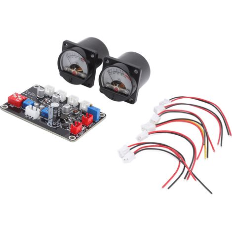2 pièces VU-mètre pour amplificateur, panneau VU avec carte pilote, 12V‑18V, studio d'enregistrement
