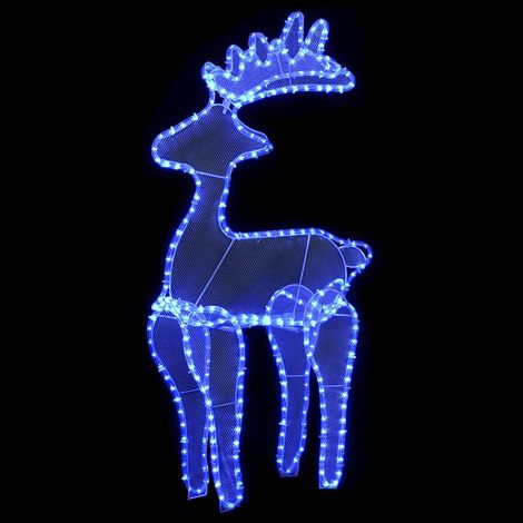 Décoration de Noël de renne avec maille 306 LED 60x24x89 cm (1/5)