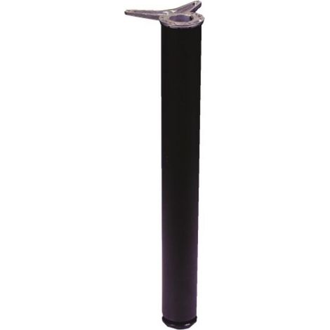 Kit de 4 pieds de table diamètre 80 hauteur 705 mm acier finition inox brossé - CAMAR (1/4)