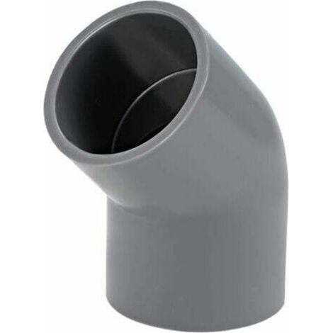 Raccord de tuyau en PVC Coudé 45 degrés Gris,Lot de 10 raccords de tuyau en PVC coudé à 45 degrés Gris 32 mm (1/3)