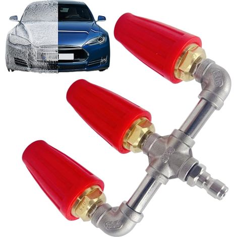 Nettoyeur Haute Pression À Triple Buse Buse Turbo 275 Bar Raccord Rapide Triple Accessoires Pour , Verre, Brique, Béton, , Jardin, , Verre, Brique, Béton, , (1/5)