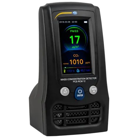 Feinstaub-Messgerät PCE Instruments PCE-RCM 12 CO2, Temperatur, Luftfeuchtigkeit (1/5)