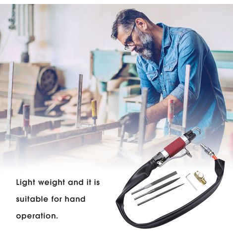 Scie à air comprimé pour carrosserie, lime pneumatique de polissage, machine alternative 3400 tr/min, mandrin 1/4" (1/5)