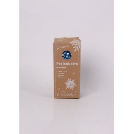 TrendLine Perlenkette bruchfest langlebig 10 m sky blue Christbaum- & Feiertagsschmuck
