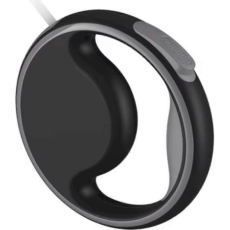 Anneau de laisse rétractable portable pour chien, 3 mètres, avec éclairage LED noir, pour chiots et autres animaux de compagnie. (1/5)