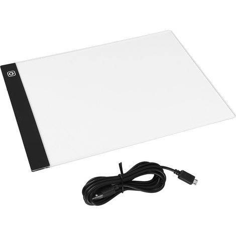 Table lumineuse de traçage A4 avec gradation progressive, alimentation USB et panneau transparent, adaptée au dessin, à l'animation et à l'esquisse. (1/5)