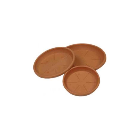 Soucoupe terracotta 30cm – Pour pot – Résistante aux intempéries – Idéale pour extérieur et intérieur – Plastiken