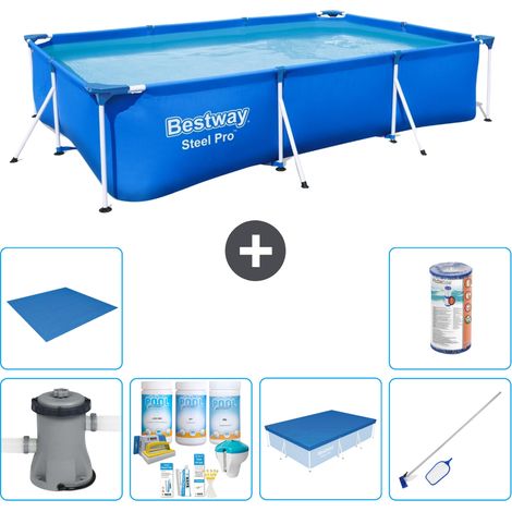 Bestway Bestway Steel Pro Rectangulaire - 300x201x66 cm - 7-pièces S21563 (1/5)