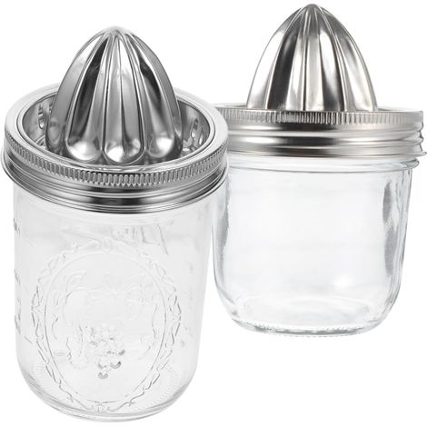 Agrumes Manuel en Acier Inoxydable pour Mason Jar Lot de 2 (1/5)