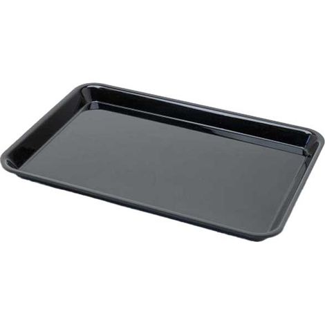 Plat en Plexiglas rectangulaire avec coins arrondis Noir 305x210x17mm - Matériel CHR Pro