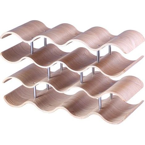 Casier à Bouteilles Gamme Empilable Bouteilles Vin en Bambou Porte Bouteilles pour Maison Cuisine Bar (1/5)