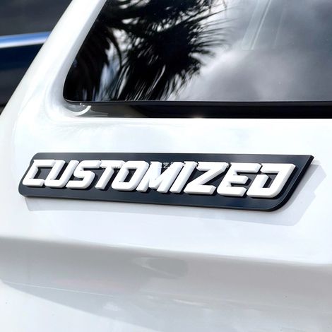 Custom Car Name Emblem Badge - Personalize your car name emblem badge.
