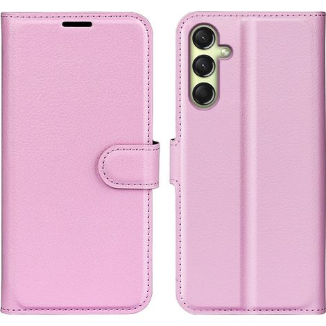 Compatibile con Samsung Compatibile con Galaxy A16 Custodia in pelle Litchi rosa chiaro (1/5)