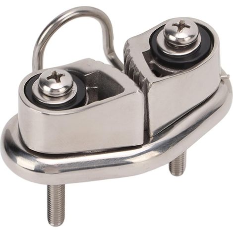 Taquet à Came, Taquet à Came de Bateau avec Fil Leading Ring Voilier Pilates Equipment Remplacement Poli Miroir en Acier Inoxydable 316 pour Corde de 10 Mm (1/5)