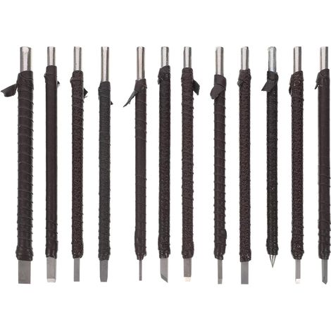 Coffret de 12 ciseaux à bois avec étui outils de coupe en (1/5)