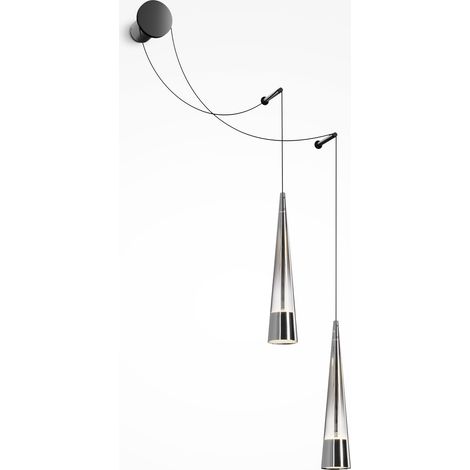 Maytoni Sintesi Applique Moderne 2 Lumières Chrome 3000K (1/5)