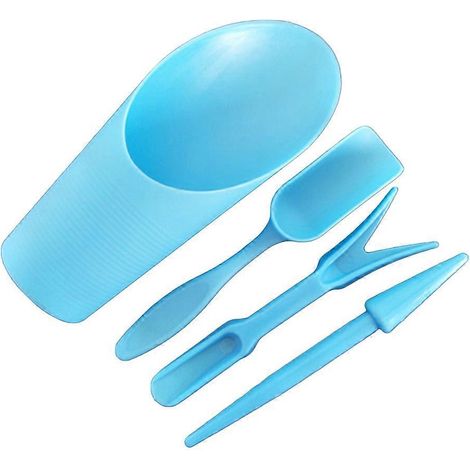 4-teiliges Garten-Set: Schaufel, Löffel, Eimer, Anzuchtwerkzeug für Sukkulenten, Setzlinge, Bonsai, Dünger, Bohrgerät, DIY-Zubehör.