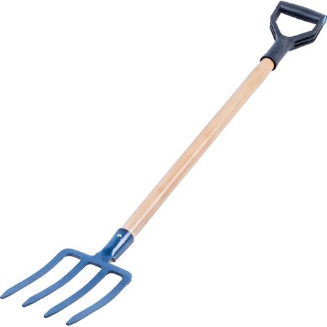 Gartengabel, Stahlkonstruktion, 130 cm lang, 4 Zinken, vielseitig einsetzbar, ergonomisches Design (1/5)