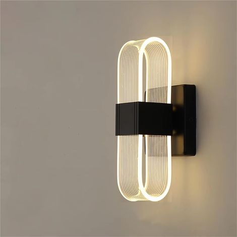 Applique murale LED moderne – Luminaire mural décoratif elliptique – Éclairage de chevet pour chambre et salon – Luminaire d'intérieur pratique (1/5)