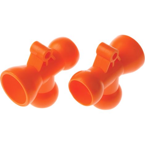 Fixation en T, segment 1/2pouce, Copolymère acétal ( Prix pour Paquet de 2 ) (1/2)
