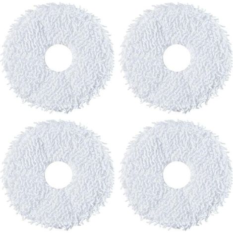 Eureka Lot de 4 Serpillière de Remplacer pour J12 Ultra Robot Aspirateur Laveur, 2 Paires de Lingettes de Remplacement, 4 Pièces