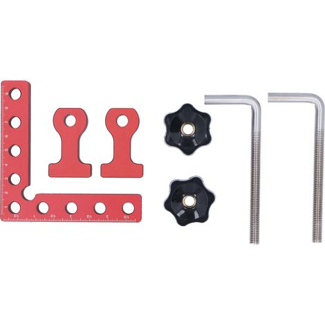 Aluminium-F-Klemme, verstellbare F-Klemme, Holzbearbeitungsklemme mit Pappelholzgriff, für Holzbearbeitungs-Spannwerkzeuge (200 x 60 mm), F-Klemme (1/5)