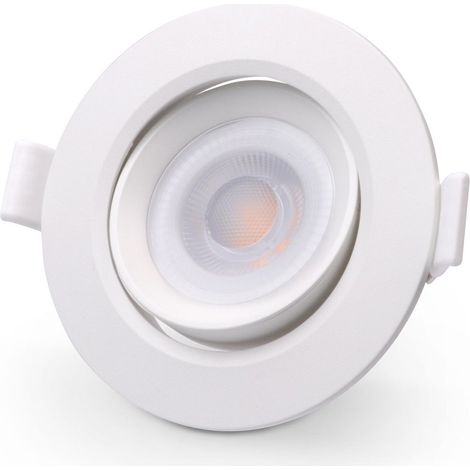 LED Einbaustrahler 6.5W Ø85mm 40° dimmbar - Lichtfarbe: Warmweiß 3000K