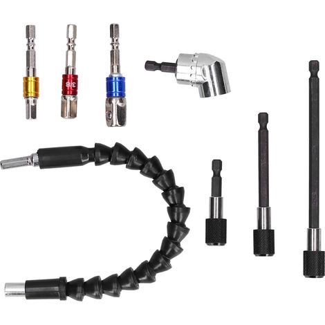 105 Degree Right Angle Drill Attachment Alloy Sturdy Durable Convenient Efficient Hex Shank Drill Nut Driver Bit