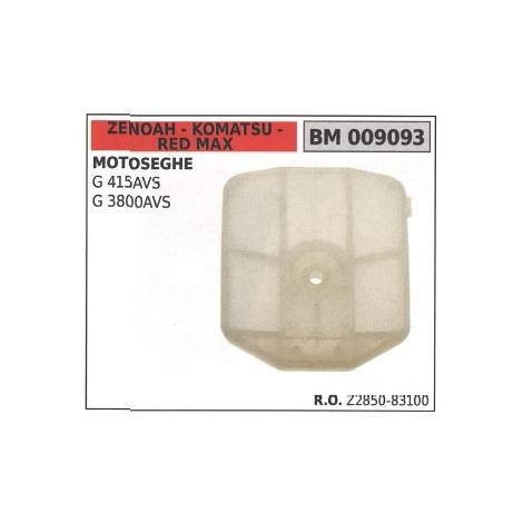 Filtro aria ZENOAH per motosega G 415AVS 3800AVS 009093