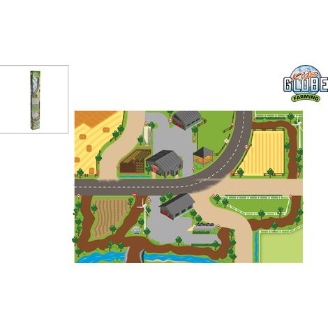 Kids Globe Spielteppich Bauernhof XXL 100 x 150 cm Motivteppich