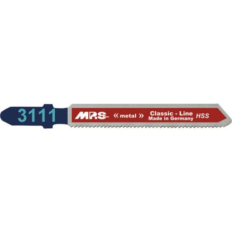 5 Lames scie Sauteuse HSS (pour acier/metal) dents fraisées avoyées 50/75Mm - 1.2mm mm