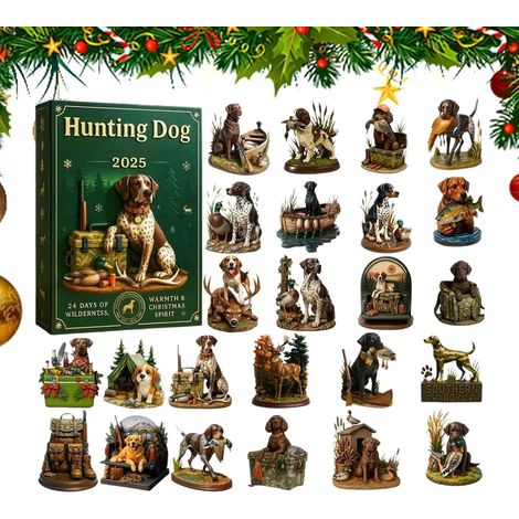 Calendrier de l'Avent de Noël 2025 Décorations Maison pour Chien en  Calendrier de Noël Cool pour Chien Pour Fête De Noël Adultes Bureau Bureau Salon Chambre Cuisine Fenêtre De Voitu (1/5)