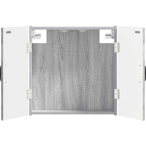 vidaXL Armario para dianas UTRECHT Sonoma gris 52,5 x 10,5 x 53,5 cm (1/2)