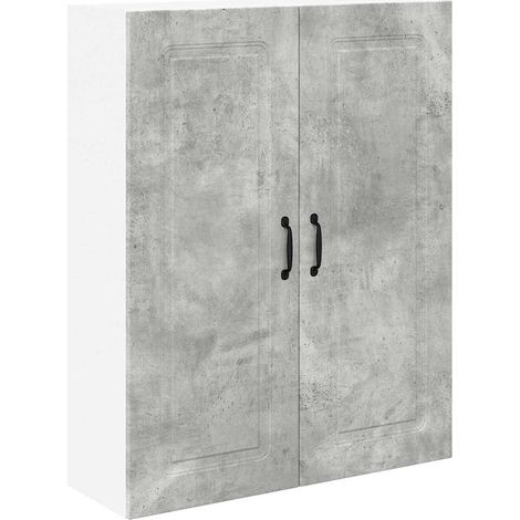 Meuble mural de cuisine,Armoire de cuisine avec porte Gris béton 80 x 31 x 100 cm CFW72196 (1/5)