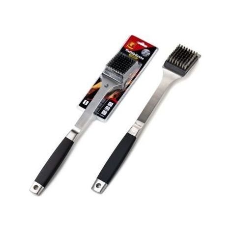 SPAZZOLA IN ACCIAIO PER BARBECUE 43CM